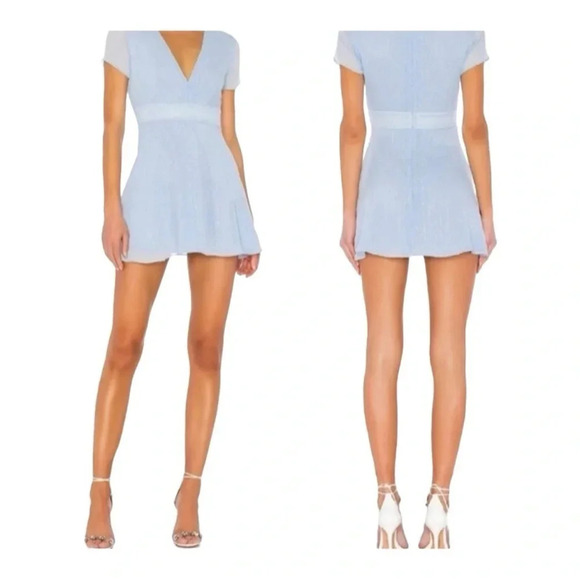 Revolve / superdown Bree Light Blue Mini Dress M NEW - Picture 3 of 8
